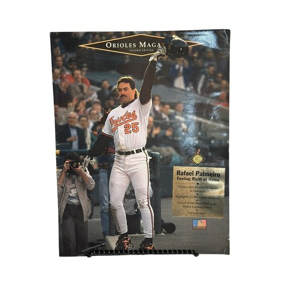 VTG 1994 Baltimore Orioles Game Day Magazine | Rafael Palmeiro Cover Baseball - Picture 1 of 7